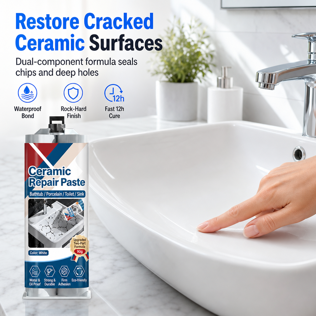 🏠 Ceramic Tile Repair Paste – Restore Cracks & Chips Easily With A DIY Waterproof Repair Solution 🛠️