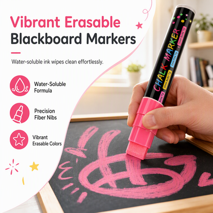 8 Colors Erasable Liquid Chalk Markers