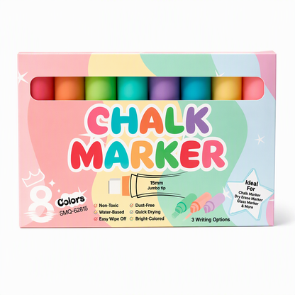 8 Colors Erasable Liquid Chalk Markers