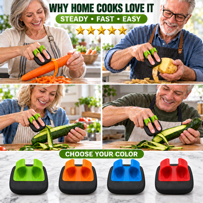 🥕✌️ BUY MORE, GET MORE FREE! Two-Finger Vegetable Peeler – stainless steel blade, two-finger grip. 💚