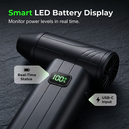 🌀 50% OFF! 💨 Portable Turbo Fan – Rechargeable & Powerful ✨