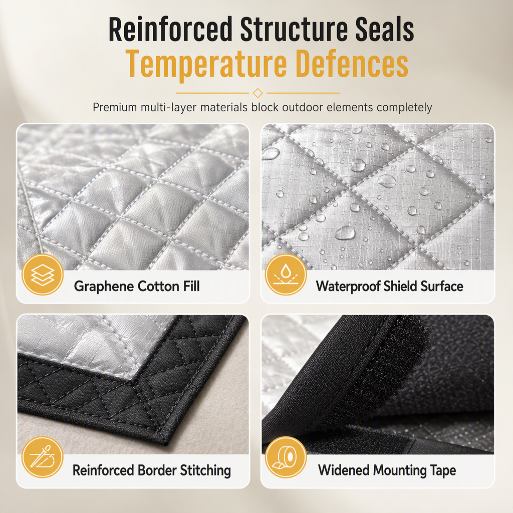 Block Winter Drafts Instantly! Graphene Thermal Window Curtain