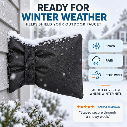 Outdoor Faucet Cover for Winter Freeze Protection