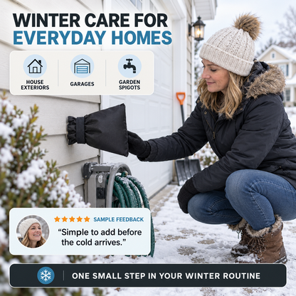 Outdoor Faucet Cover for Winter Freeze Protection
