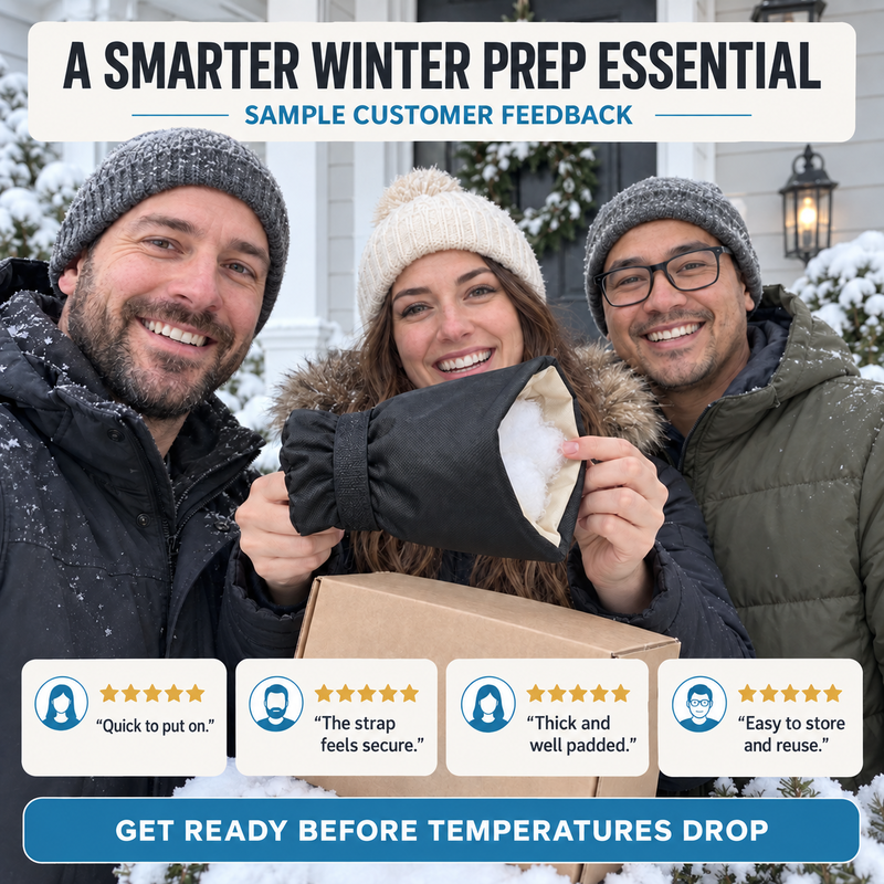 Outdoor Faucet Cover for Winter Freeze Protection