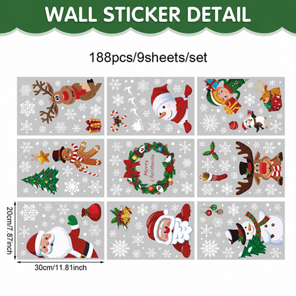 Christmas PVC Static Window Clings